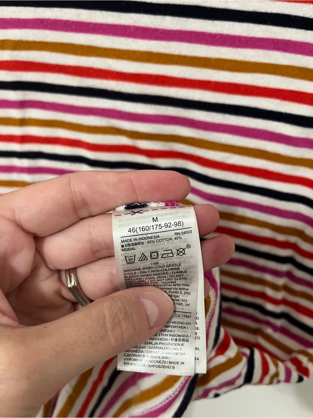Gap Womens Medium Striped Tee Short Sleeve Crew Neck T-Shirt - Picture 4 of 7